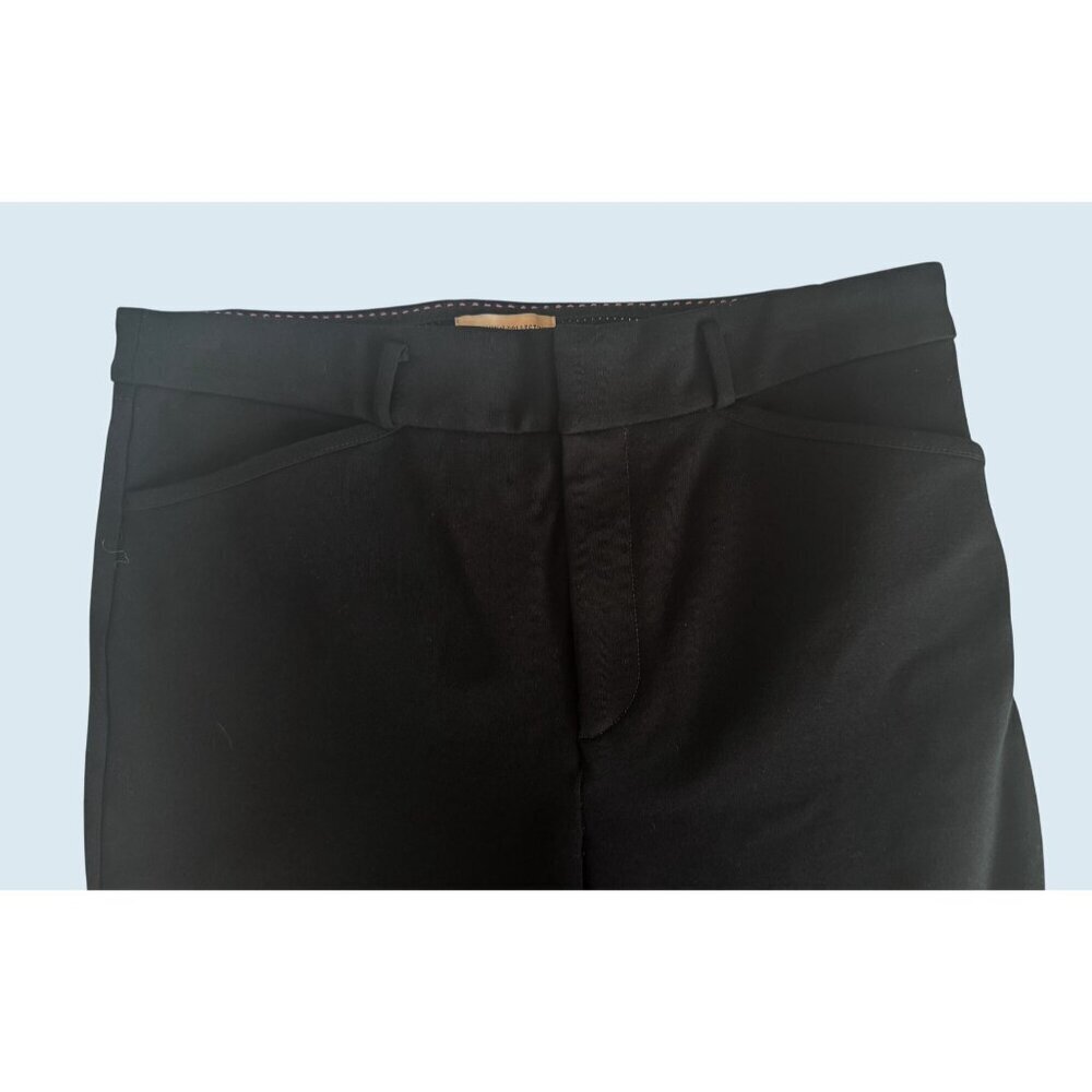 ANTHROPOLOGIE The Essential Collection Black Tulip Hem Trouser Pant Sz 10 - Picture 4 of 8